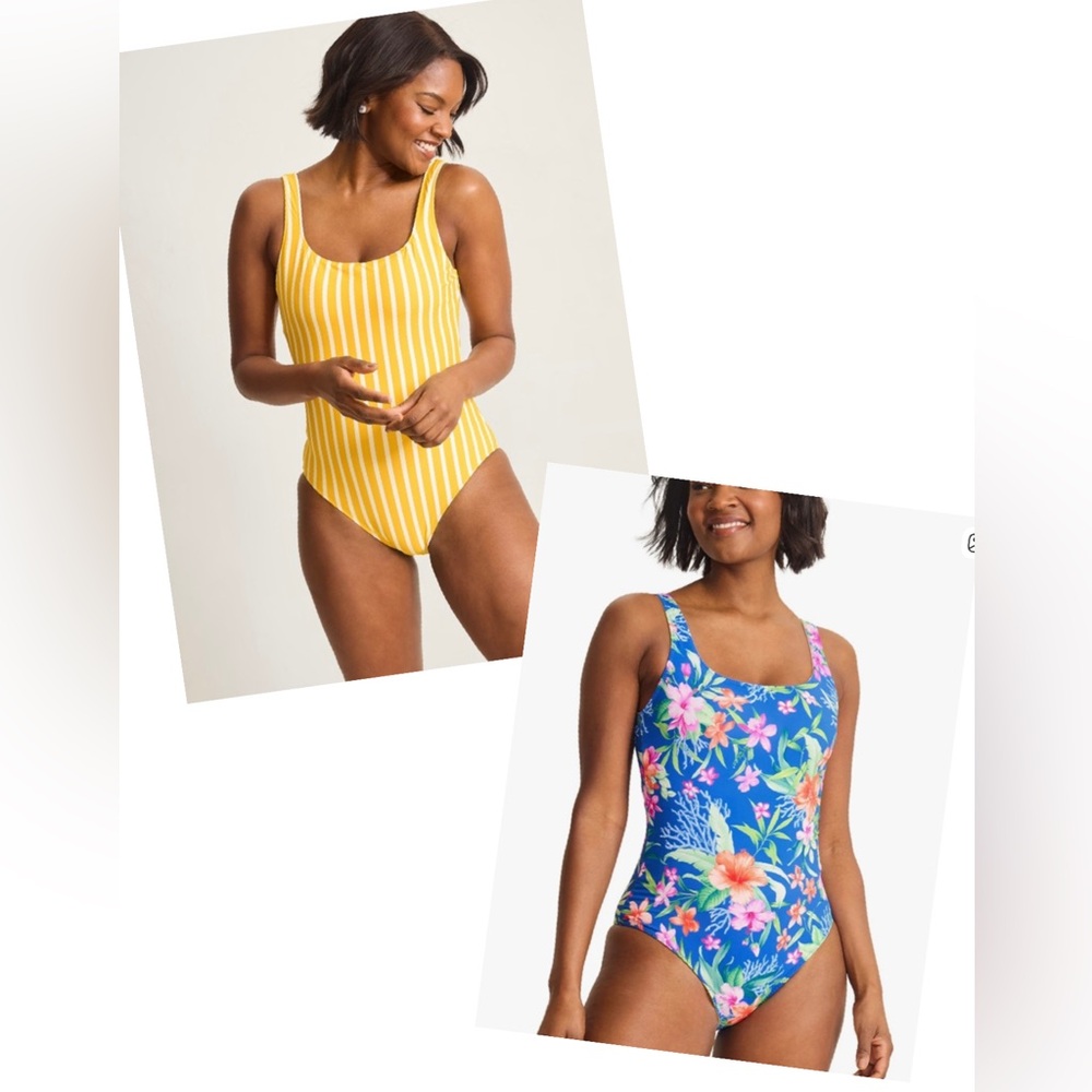 Tommy Bahama Reversible ISOLA Vita Tank One Piece Swimsuit 🌴🌸🌼